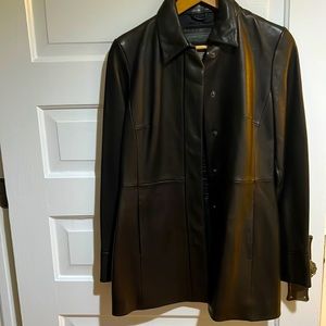 Black Leather Coat